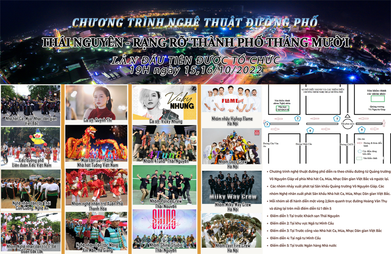 CHƯƠNG TRÌNH NGHỆ THUẬT ĐƯỜNG PHỐ: 